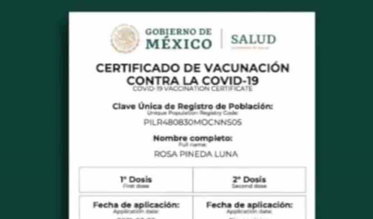 Pide INAI a Salud Federal que rectifique datos en certificados de vacunación covid de tres ciudadanos