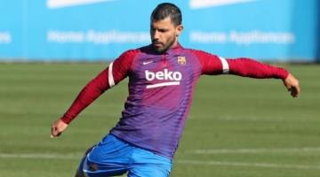 Kun Agüero es baja por tres meses más en el Barça