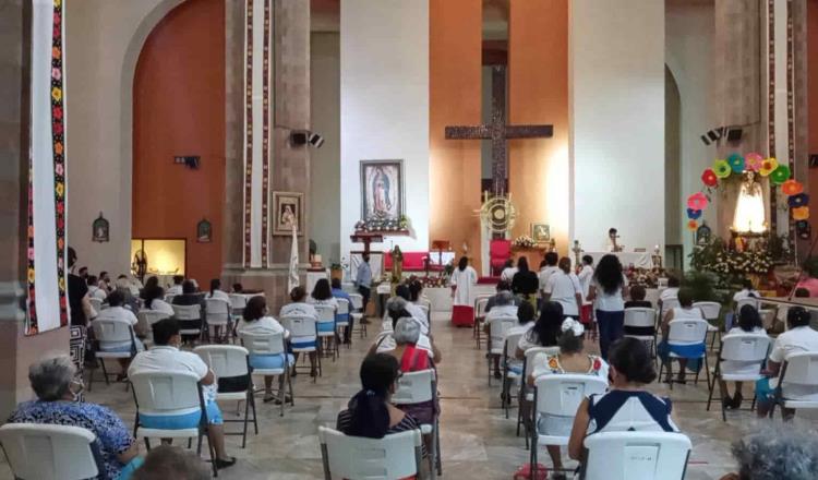Pese a disminución de contagios, Iglesia mantendrá medidas sanitarias en templos de Tabasco