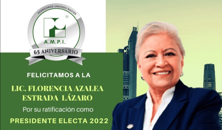Nombran a la tabasqueña Florencia Estrada presidenta de la AMPI nacional