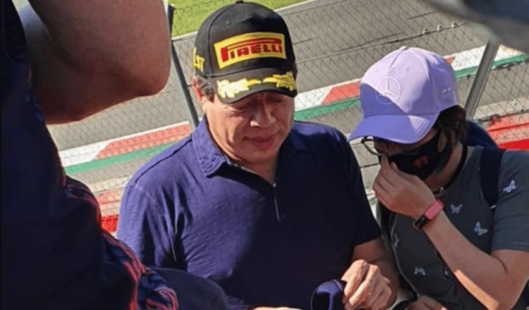 Exhiben en redes sociales a Mario Delgado en el México GP