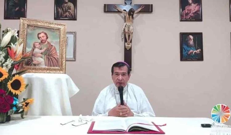 Llama Obispo de Tabasco a la sociedad a coadyuvar para disminuir la delincuencia