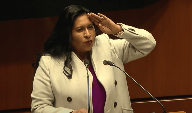 Senadora de MORENA presume trabajos de la SEDENA en Santa Lucía y le recuerdan cuando criticaban la militarización