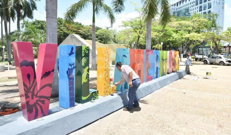 Reubicarán letras distintivas de Villahermosa