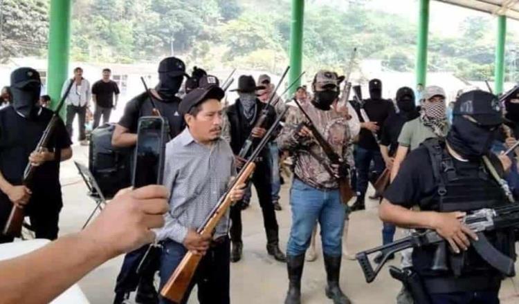 Crean guardia comunitaria ejidatarios de Cintalapa, Chiapas