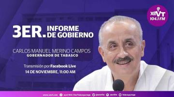 EN VIVO: Tercer Informe de Gobierno de Carlos Manuel Merino Campos