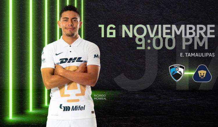 Pumas Tabasco visita a Tampico Madero, por el pase directo a Liguilla