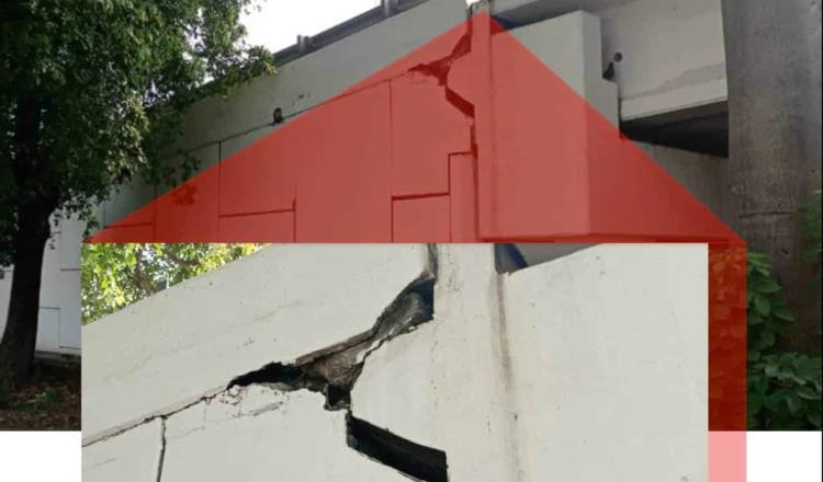 Reparan “daños superficiales” de puente frente a Villa Las Flores