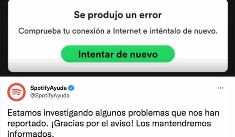 Spotify presentó fallas en México y el mundo