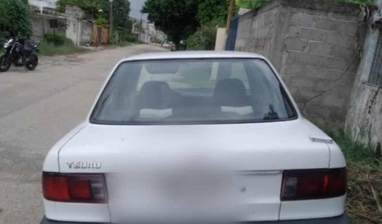 Recuperan vehículo con reporte de robo en Villahermosa