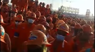 Se van a paro trabajadores de la refinería de Dos Bocas por irregularidades en pago de aguinaldo