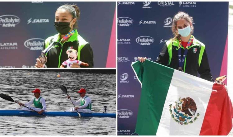 Con cinco medallas, México cierra actuación en canotaje de Cali-Valle 2021