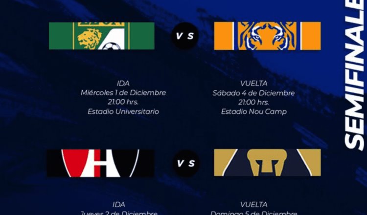 Liga MX define fechas y horarios para las Semifinales