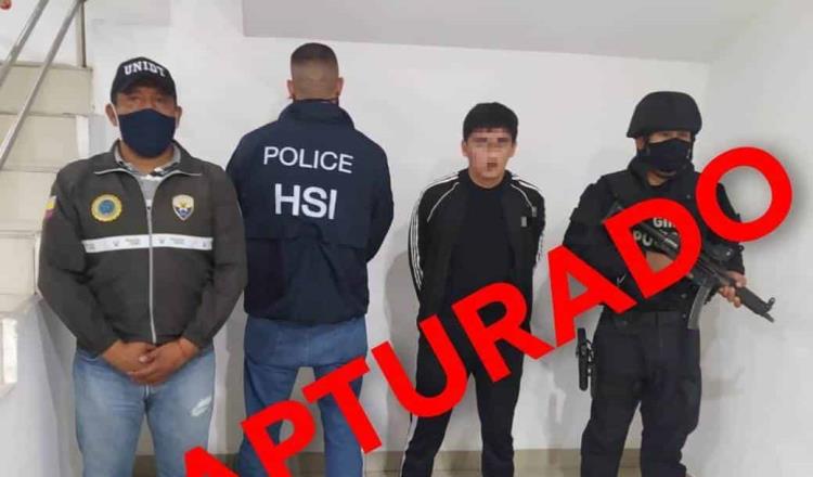 Capturan en Ecuador a presunto integrante del cártel de Sinaloa