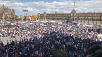 Niña tabasqueña se extravía en el AMLOfest 