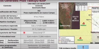 Autoriza CNH a Pantera E&P perforación del pozo Taskuyu-1EXP