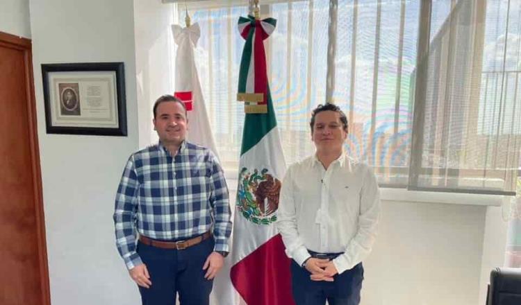 Se reúne secretario de Gobierno con alcalde de Cunduacán