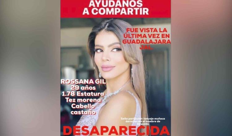 Desaparece en México modelo venezolana Rossana Gil 