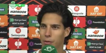 Diego Lainez aclara que no salió enojado en partido del Betis