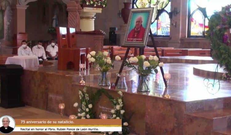 Conmemoran con recital natalicio del padre Rubén Ponce de León en Jalpa de Méndez