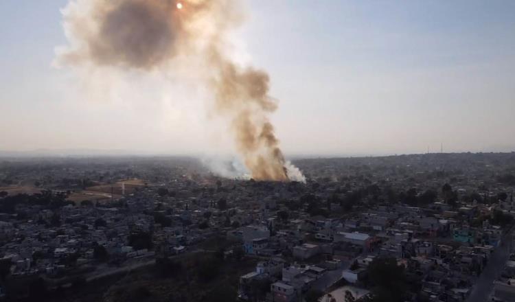 Se registra nueva explosión en Tultepec, Edomex