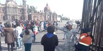 Abarrotan peregrinos la Basílica de Guadalupe