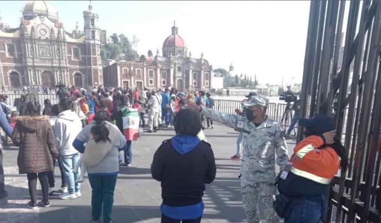 Abarrotan peregrinos la Basílica de Guadalupe