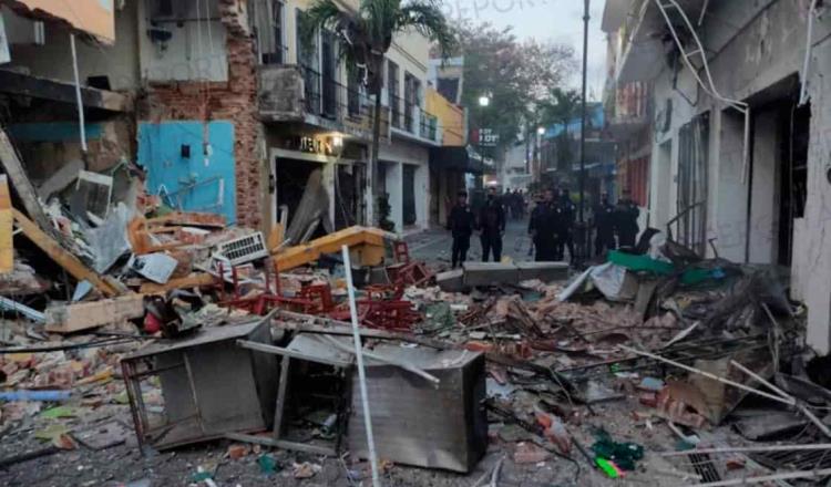 1 muerto y 1 herido deja explosión en la Zona Luz de Villahermosa