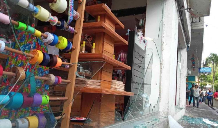 Hasta 30 mil pesos cuestan cristales rotos en comercios afectados por explosión, estima Canaco