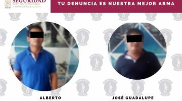 Detiene SSPC a tres sujetos en Casa Blanca 