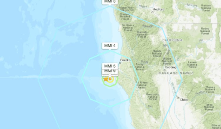 Se registra sismo de 6.2 grados frente a costas de California, EE. UU