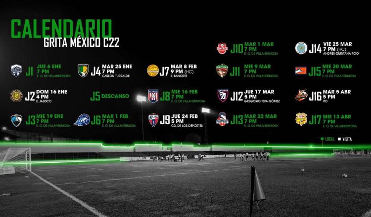 Pumas Tabasco define su calendario para el Clausura 2022