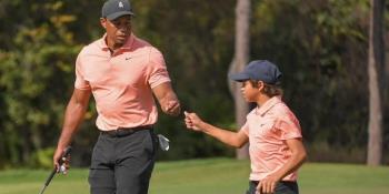 Tiger Woods logra segundo lugar en el PNC Championship, junto a su hijo Charlie