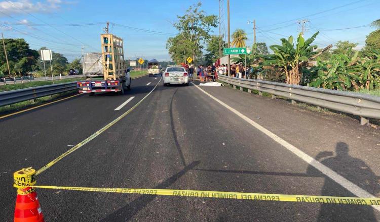 Muere atropellado en la Cárdenas-Villahermosa