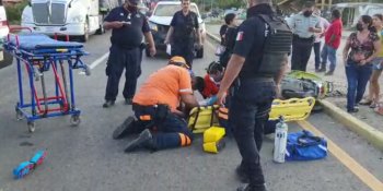 Embisten a motociclista en la carretera Villahermosa-Frontera