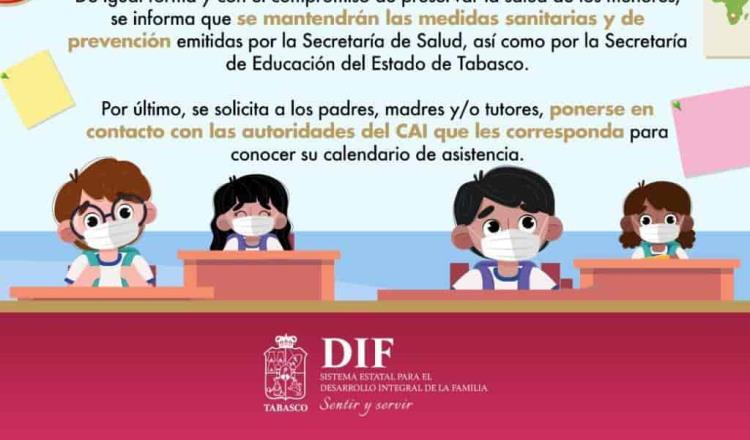 Regresarán centros de atención infantil a actividad presencial el próximo 3 de enero