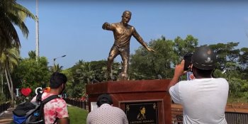 Estatua de Cristiano Ronaldo en la India genera protestas