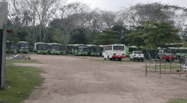 Paralizan trabajadores del Transbus ruta de Indeco-Palacio
