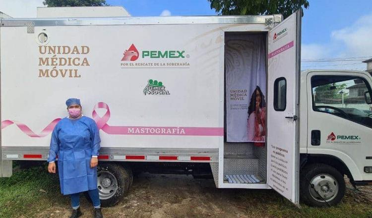 Amplía Pemex número de estudios gratuitos de mastografías en Tabasco