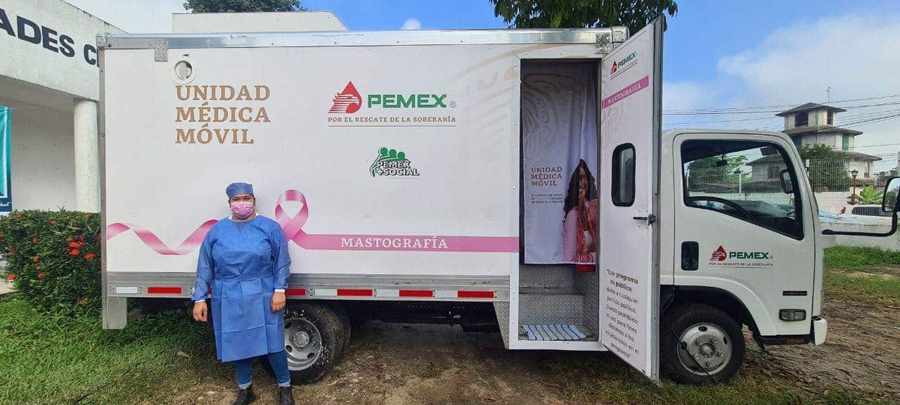 Pemex expands number of free mammography studies in areas where it carries out its activities