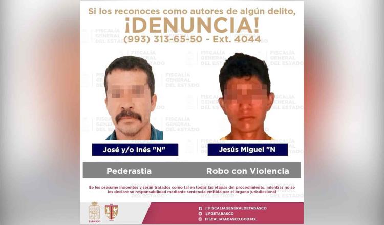 Detienen a sujetos en municipios de Tabasco por robo a comercio, pederastia y otros delitos