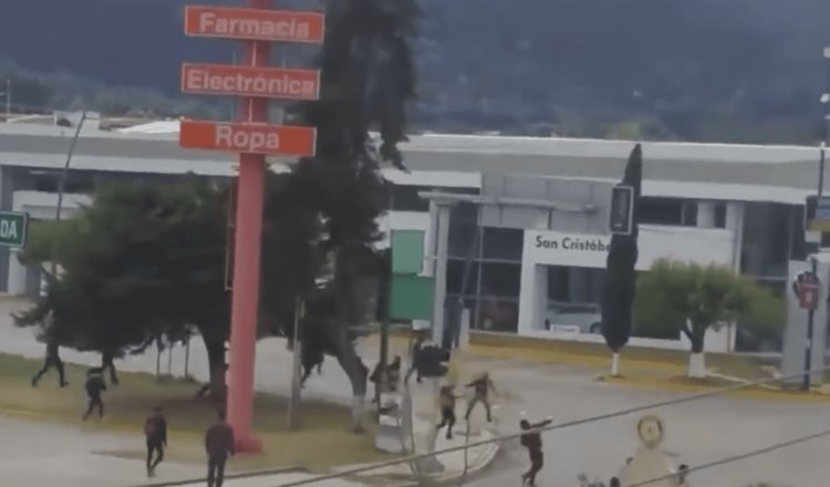 VIDEO | Se registra enfrentamiento en San Cristóbal de las Casas