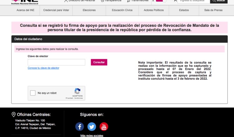 ¿Quieres verificar si registraron tu voto para la revocación de mandato? Te decimos cómo saberlo