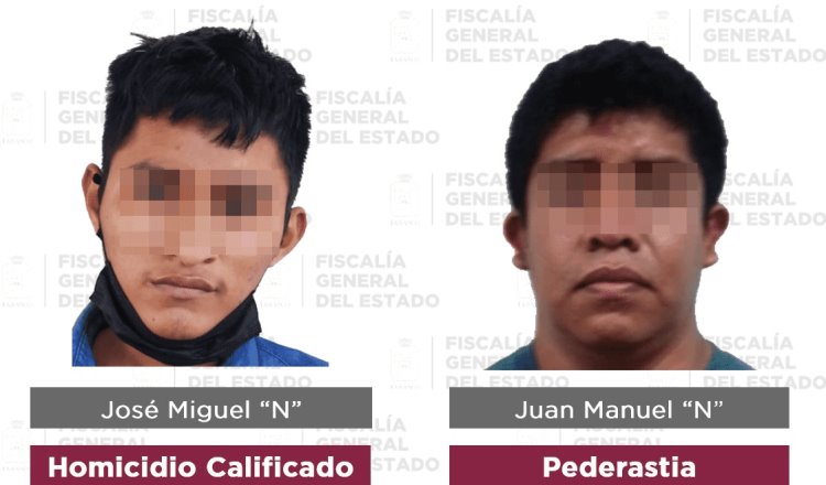 Aseguran a 4 hombres por homicidio, robo y pederastia en Tabasco