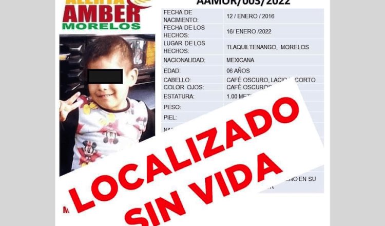 Hallan sin vida a menor reportado como desaparecido en Morelos