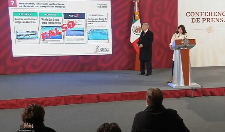 Desmiente Gobierno de México inundación en refinería de Dos Bocas