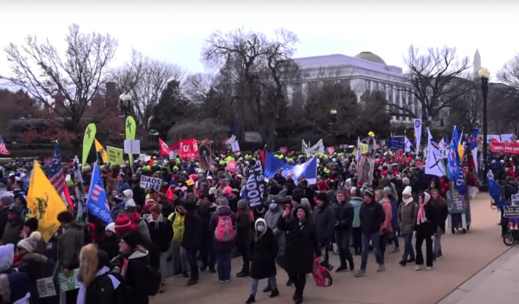 Pese al frío, estadounidenses participan en la 49na “Marcha por la Vida”