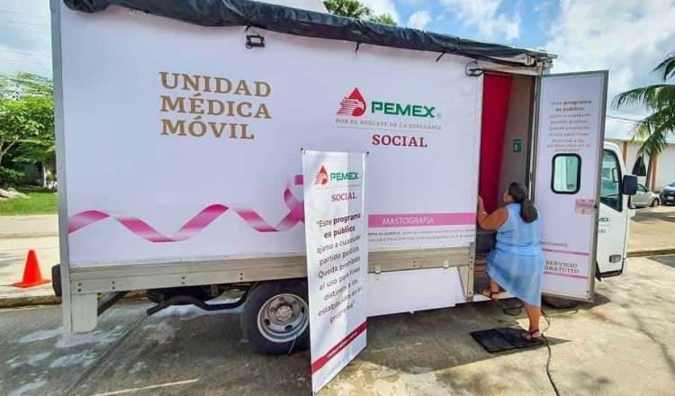 Continúa Pemex jornada de mastografías gratuitas en Tabasco; conoce las fechas y sedes para tu municipio