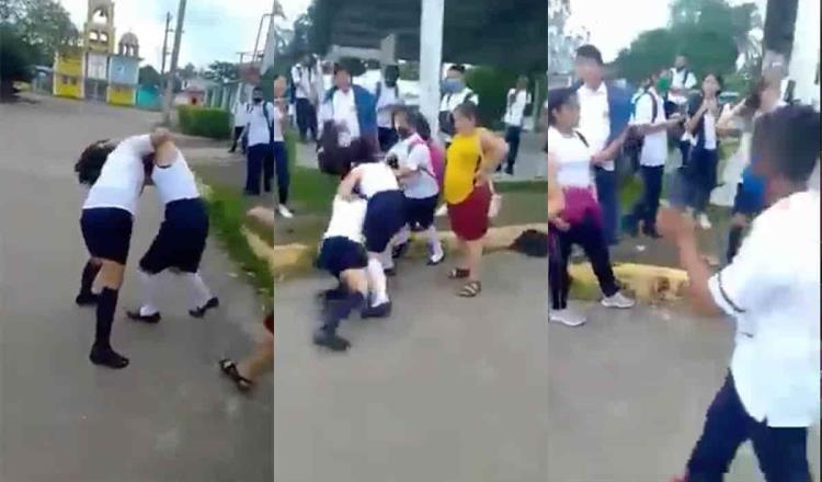 Alumnas de secundaria protagonizan pelea en Huimanguillo, tras regreso a clases presenciales