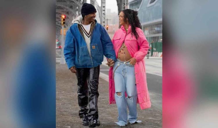 Rihanna está embarazada; espera su primer bebé con el rapero A$AP Rocky